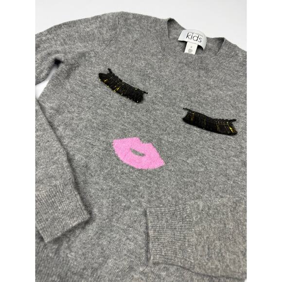 Girls Autumn Cashmere Face Merino Wool and Cashmere Sweater - Picture 4 of 4